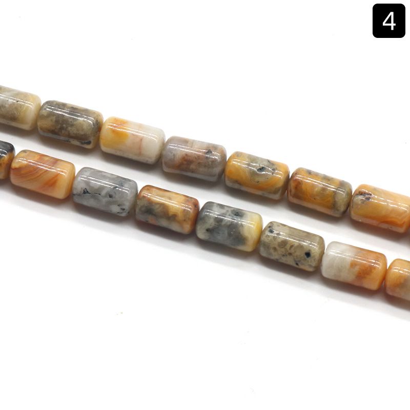1330-Cristal ágata jade 6 * 10mm cilíndrico solto talão espaçador de tubo redondo talão de balde acessórios DIY vários materiais