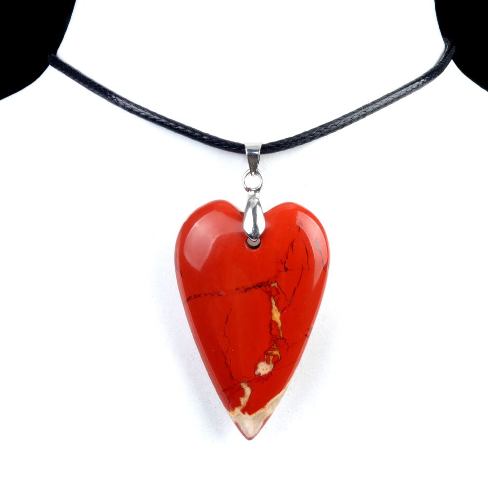 1786-25 * 40Mm grande pingente de amor, cristal natural ágata pedra pêssego coração pingente DIY acessórios de jóias em forma de coração