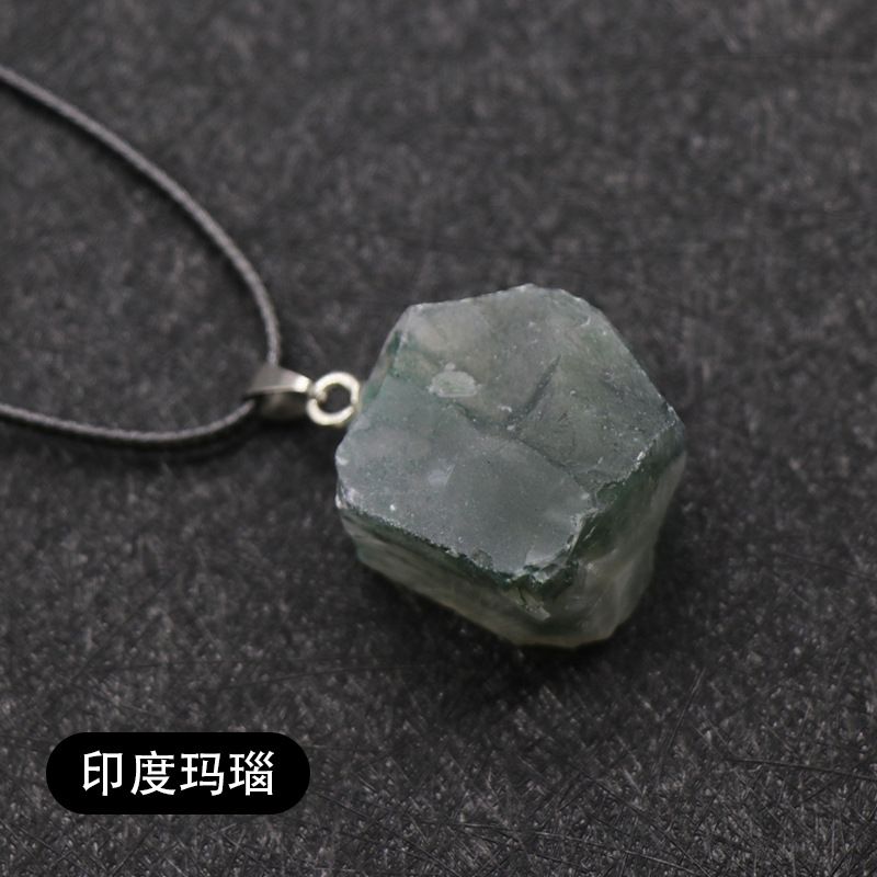 Pingente de pedra áspera, cristal roxo rosa amarelo e branco, olho de tigre Dongling jade pedra de uva, ágata Nanhong.
