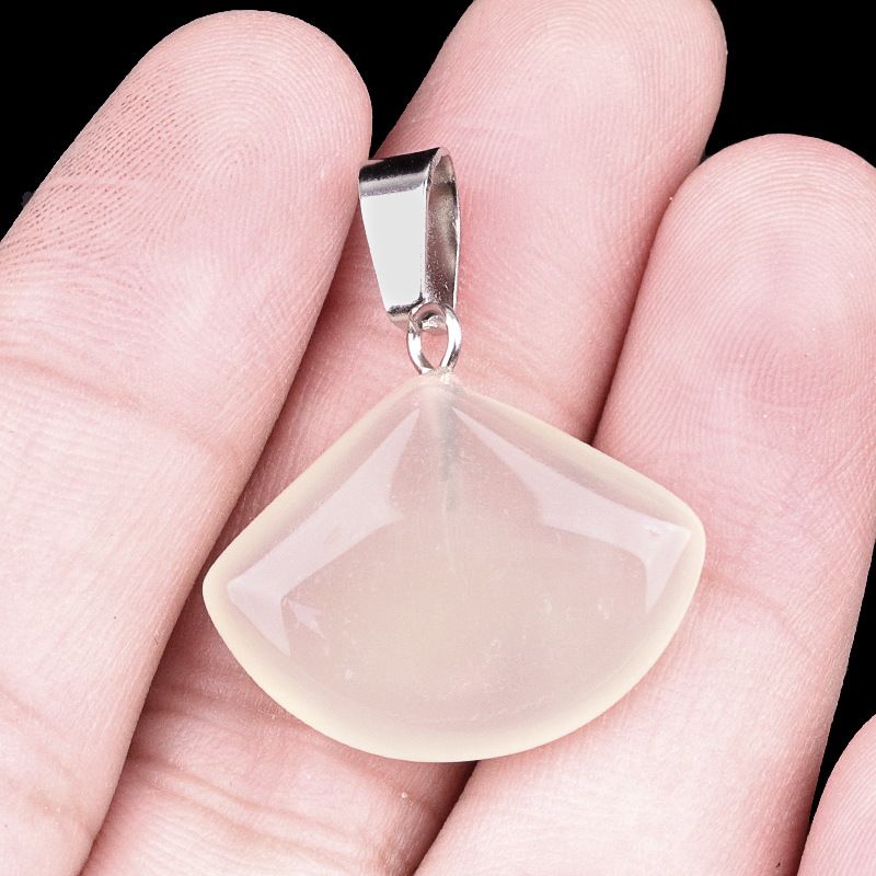 1459-22Mm Pingente de ventilador, cristal natural Pingente de ventilador de pedra semipreciosa Brincos DIY Acessórios de colar