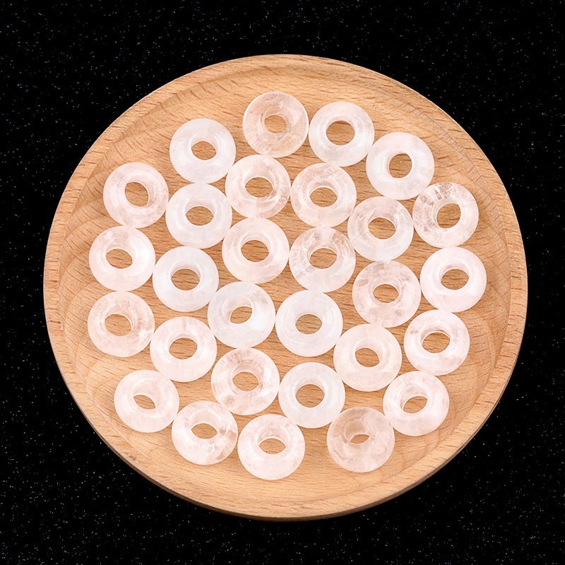 325-Grânulos de orifícios grandes 8 * 14mm de cristal de ábaco de ágata material de acessórios tecidos à mão DIY