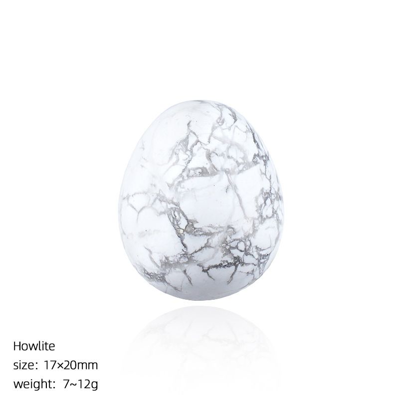 1431 Ovo de pedra de pedra crua em forma de pássaro de cristal natural de 20mm de cristal natural pequeno com ágata da Páscoa esculpida em forma de ovo