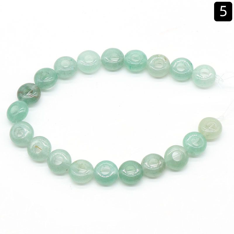 1368-Ágata de cristal natural pedra semi-preciosa 5 * 10mm buraco 4mm ábaco contas soltas contas DIY acessórios de jóias material