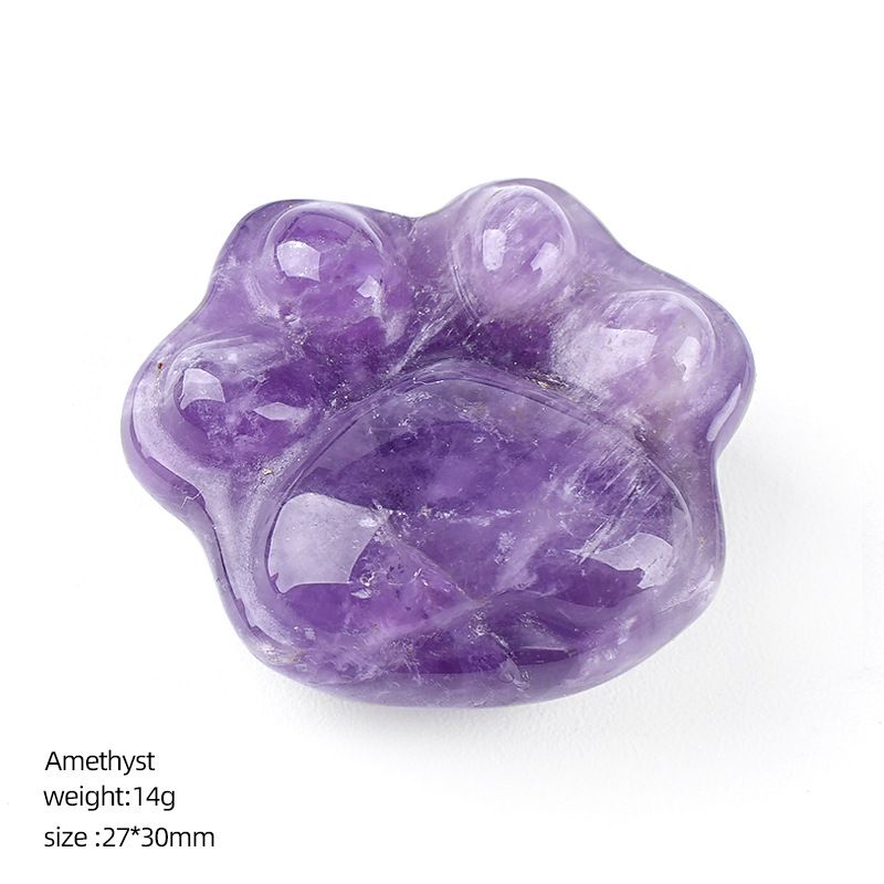 Enfeite de garra de gato de cristal natural DIY micro-paisagem não porosa esculpindo pedras preciosas ágata garra de gatinho decorativo gato garra de cristal
