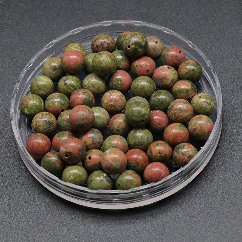 Contas de meio orifício de 1600-8mm, contas redondas de meio orifício de ágata de cristal natural, contas soltas Brincos de viga DIY acessórios de incrustação