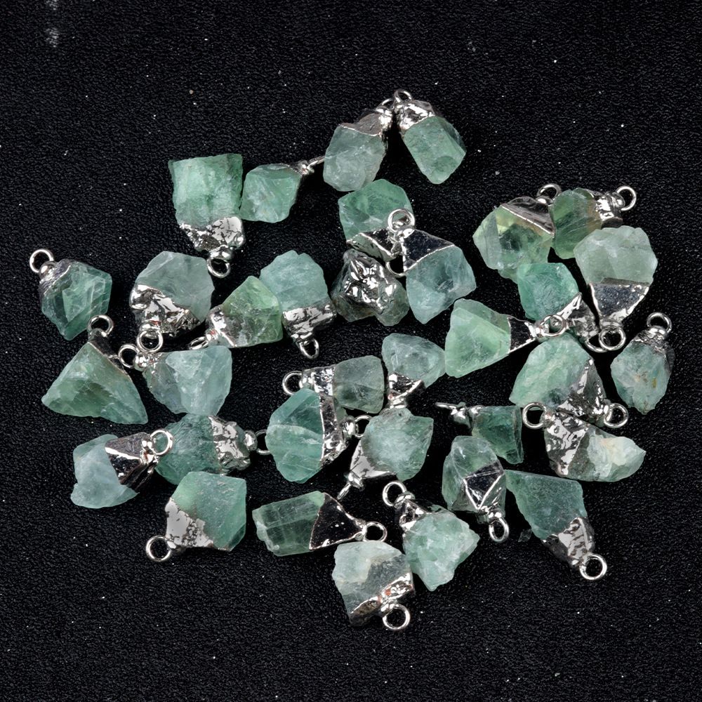 1797-Acessórios de jóias DIY de ametista natural dourado áspero com bainha de otimização irregular (cabeça de prata)