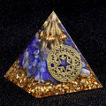 Nova resina de cascalho pirâmide de 5cm Artesanato epóxi ornamentos para casa