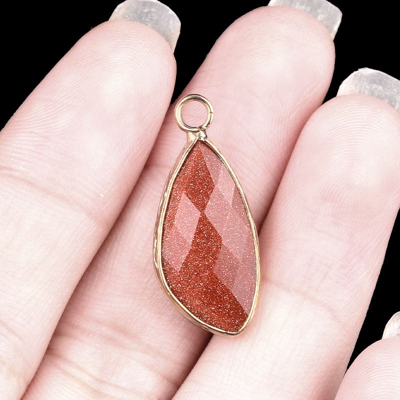 2099-11X21mm ametista cobre bainha pingente de gota de água em forma especial brincos DIY gancho de cabelo acessórios material