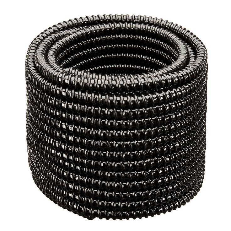 1-1/2 in. Dia x 100 ft. MM Sizing Black Non Kink, Corrugated, Flexible PVC Pond Tubing