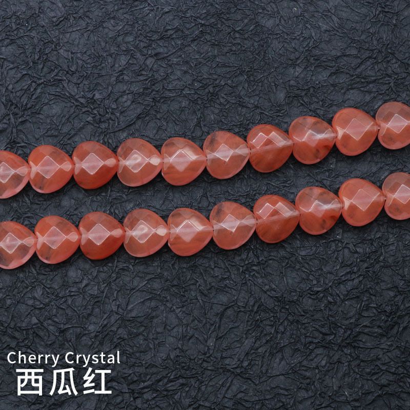 Contas de amor de corte 15Mm, pedras semipreciosas de ágata de cristal contas soltas pulseira DIY colar brincos acessórios de jóias