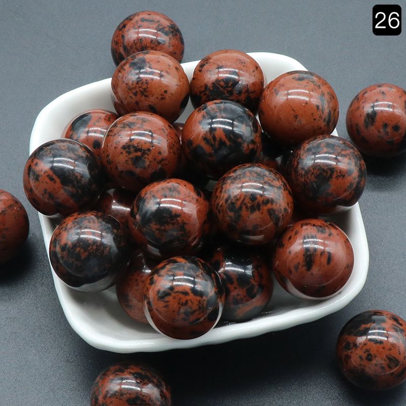 1097Bola não porosa não porosa Bola redonda de 20mm ágata de ametista natural DIY pedra não porosa contas redondas