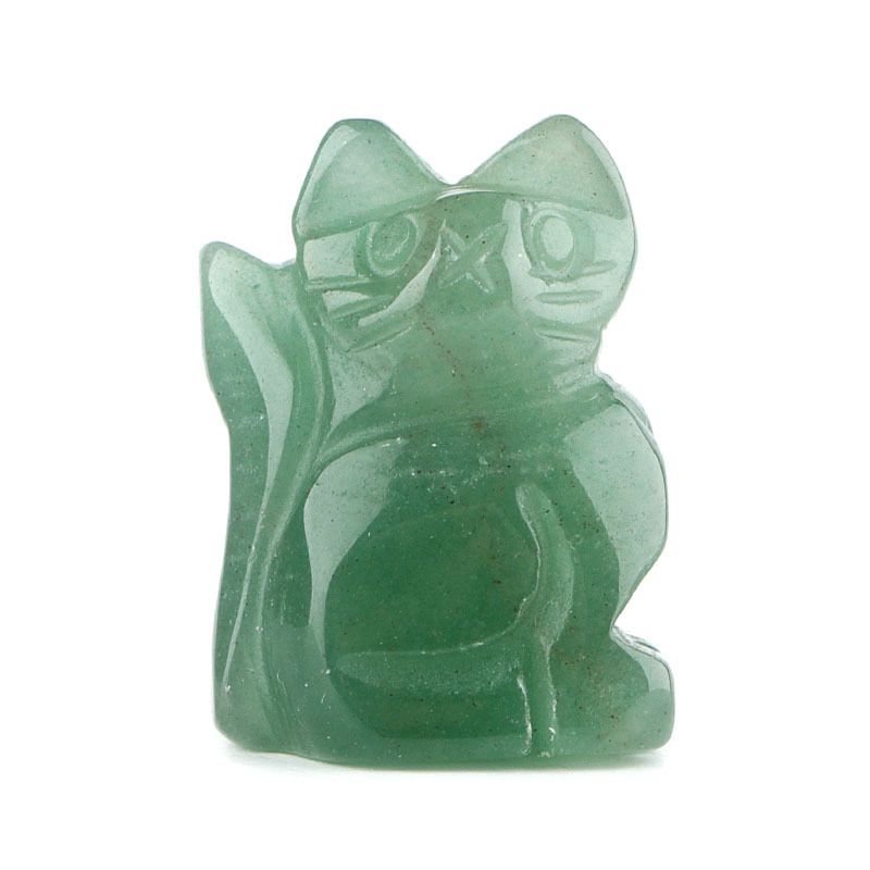 1 polegada ornamento de gatinho de pedra semipreciosa esculpido à mão ametista gato criativo enfeite de mesa
