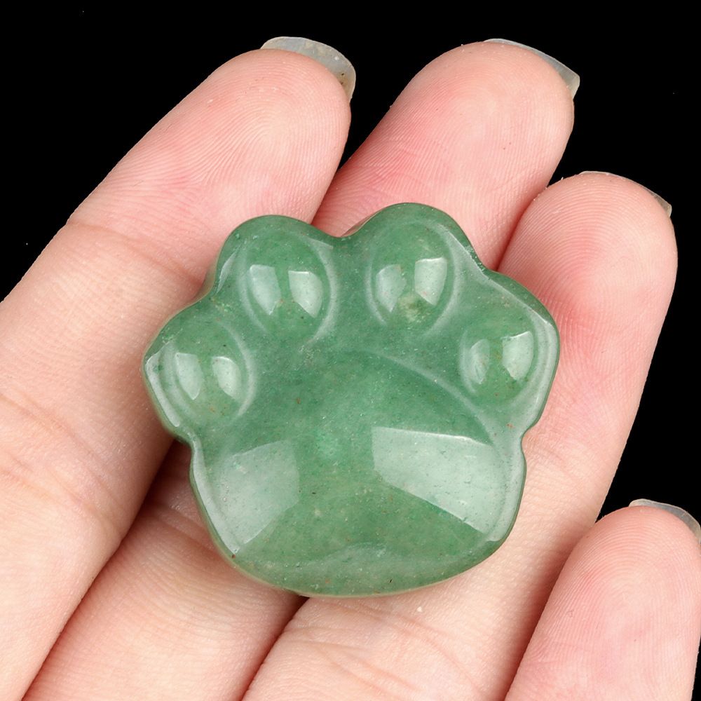 Cristal natural pedra semipreciosa ametista gravada garra de gato urso pata enfeite criativo presente decorativo
