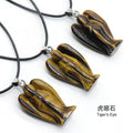568 Pingente de anjo de ágata de cristal, jóias Cupido retrô, pingente de escultura em pedra áspera, pingente de anjo de pedra natural.