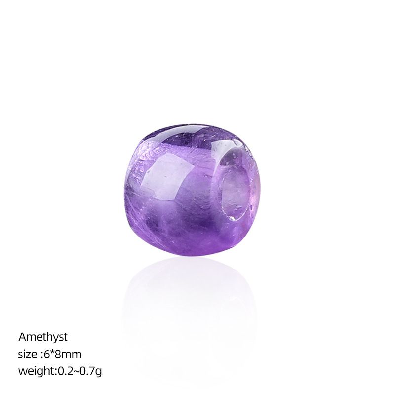 8Mm buraco 3 grande buraco de cristal natural contas soltas DIY pulseira colar jóias ágata contas de roda tigre olho balde contas acessórios
