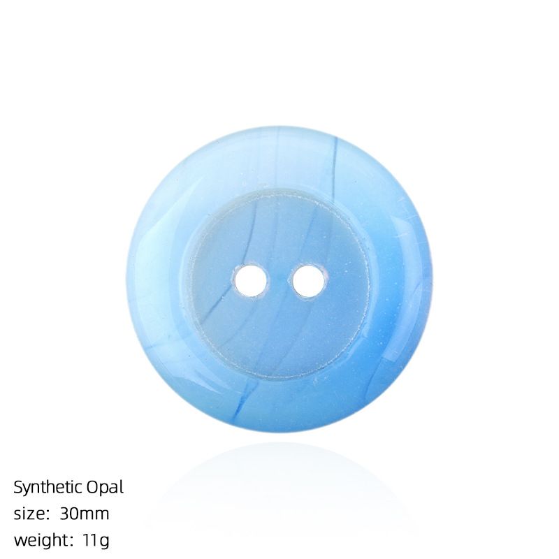 Botões de pedra natural de 30Mm simples versátil DIY suéter bolsas acessórios de roupas botões redondos de cristal natural