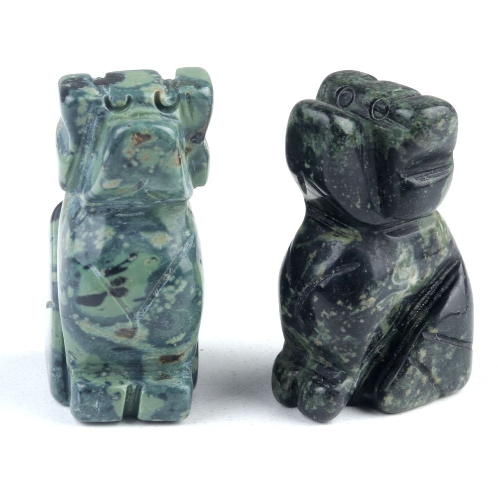 1606 a 1in filhote de cachorro ágata cristal pedra mini escultura animal pequeno pedra semi-preciosa artesanato cão pequeno ornamento