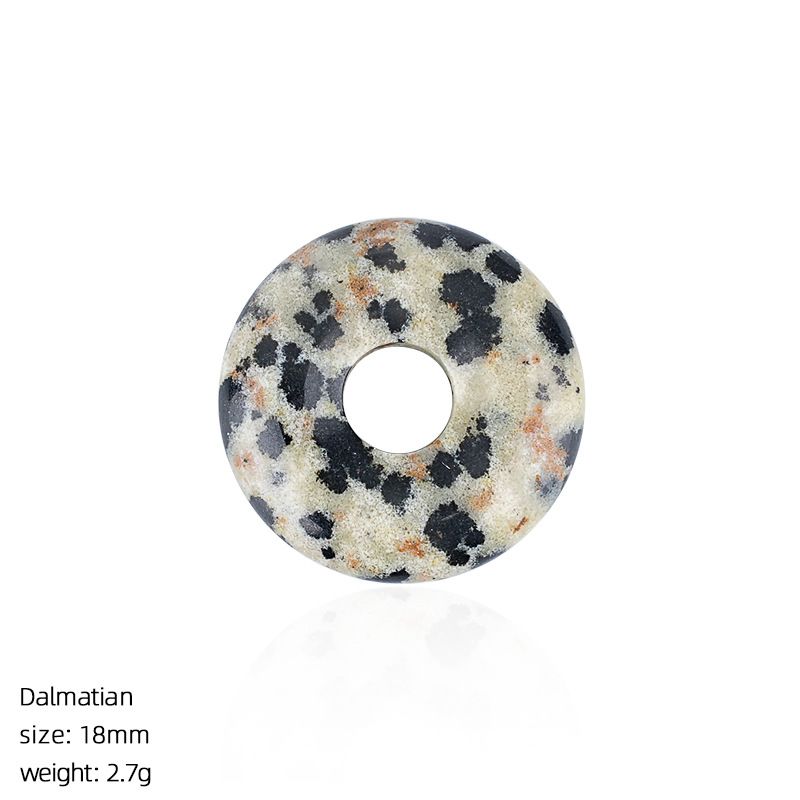 18Mm fivela de segurança de pedra natural pingente grande buraco redondo ágata nostálgico acessórios de jóias de cristal ametista fivela de segurança