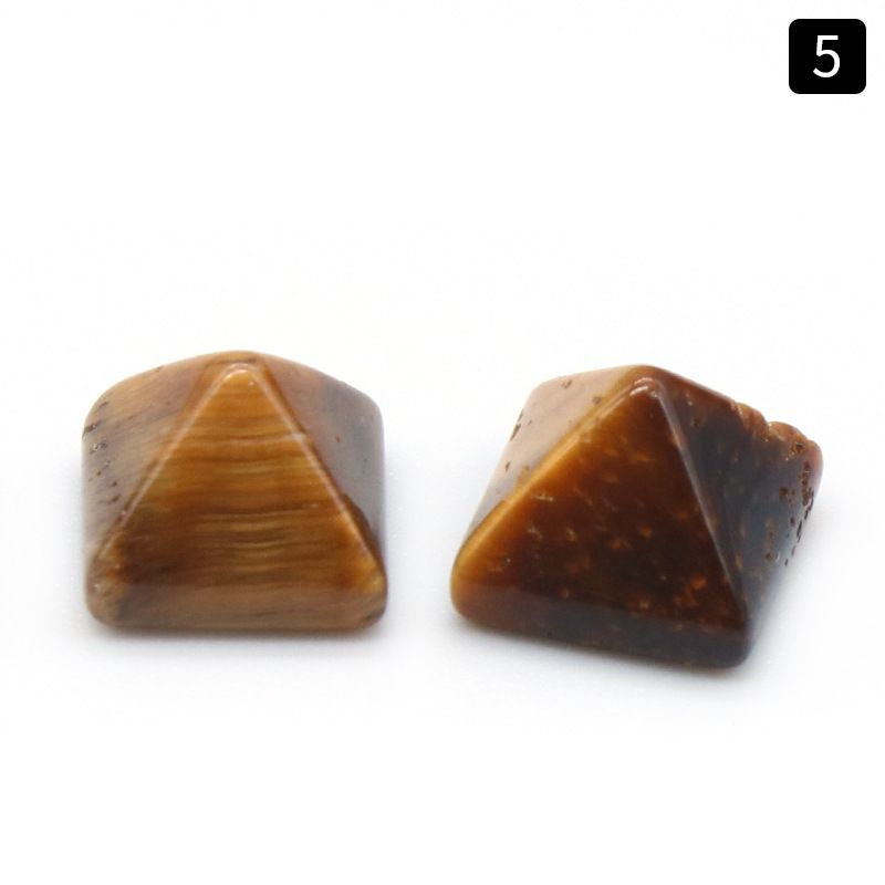 1106-8Mm pirâmide anel de cristal ágata pedra semi-preciosa mini pirâmide contas soltas DIY material de fixação de diamante