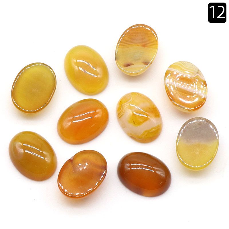1244-15X20 Superfície de anel em forma de ovo, jóias DIY geométricas de cristal incrustadas com acessórios de pedra solta, cristal de morango.