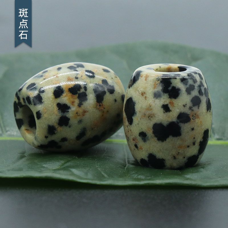 326-Grandes Buracos Grânulos Cristal Ágata Jade Barrel Grânulos Grandes Buracos Soltos 16 × 18mm Abertura 5mm Acessórios para Jóias