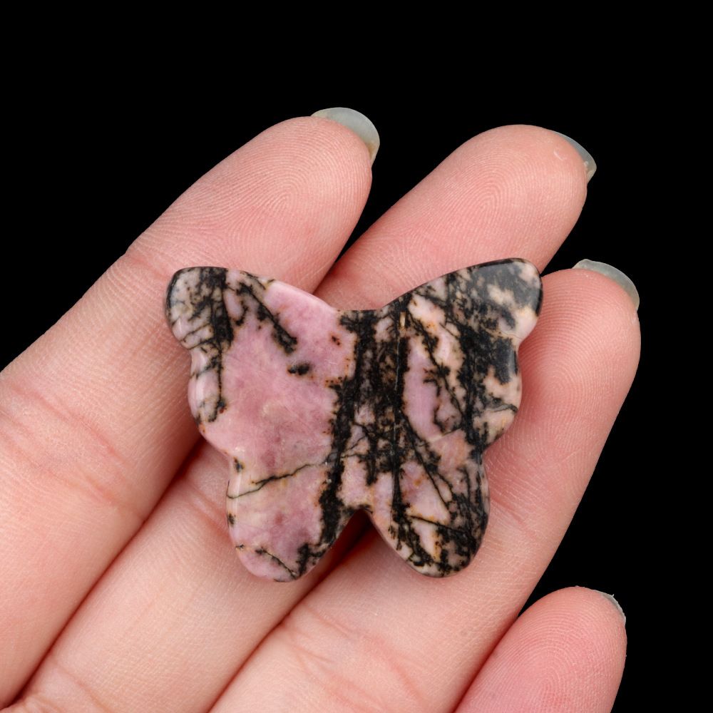 1792 - 30 × 35 mm grande borboleta não porosa, pedra de ágata de cristal natural, borboleta esculpida enfeite de mesa para casa