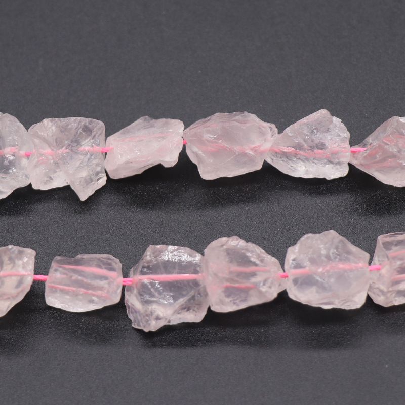 Ágata de cristal rosa transfronteiriça europeia e americana fluorita perfuração de minério de pedra áspera, minério de lã com contas soltas DIY irregulares