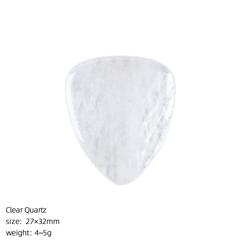 Escolha de guitarra de cristal natural Guitarra elétrica Baixo tocador de cordas Instrumento tocando Jade Ágata Escolha Presente