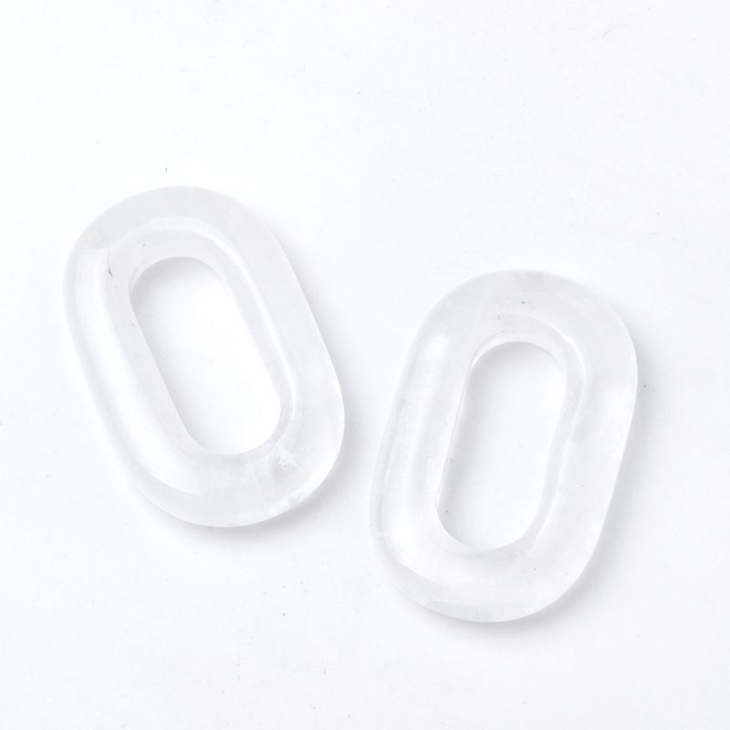1616-Pingente de anel de ametista natural, pedra semi-preciosa grande círculo oval DIY colar de mão acessórios