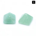 1106-8Mm pirâmide anel de cristal ágata pedra semi-preciosa mini pirâmide contas soltas DIY material de fixação de diamante