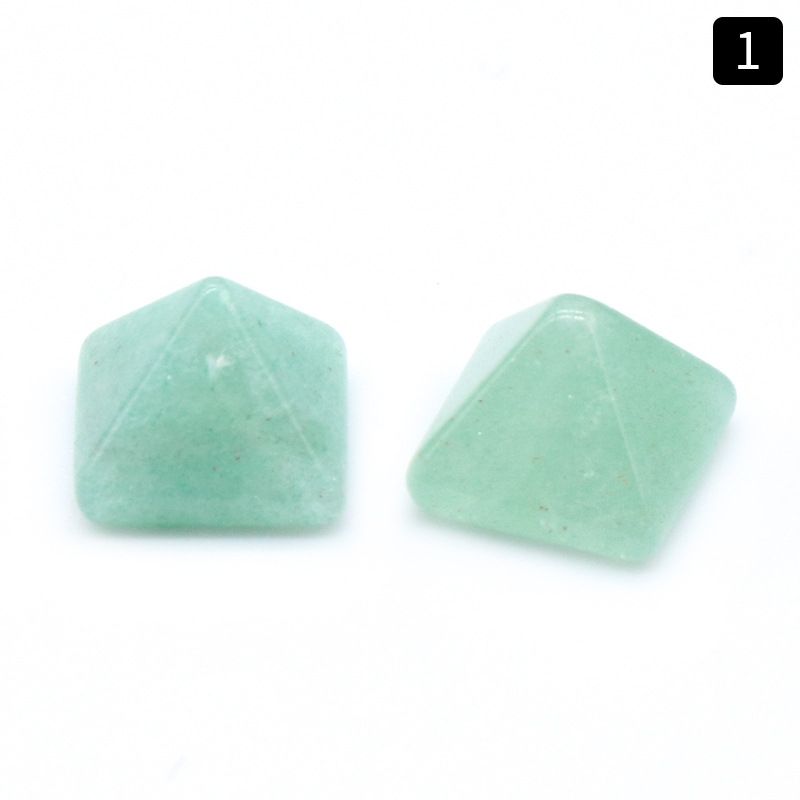 1106-8Mm pirâmide anel de cristal ágata pedra semi-preciosa mini pirâmide contas soltas DIY material de fixação de diamante