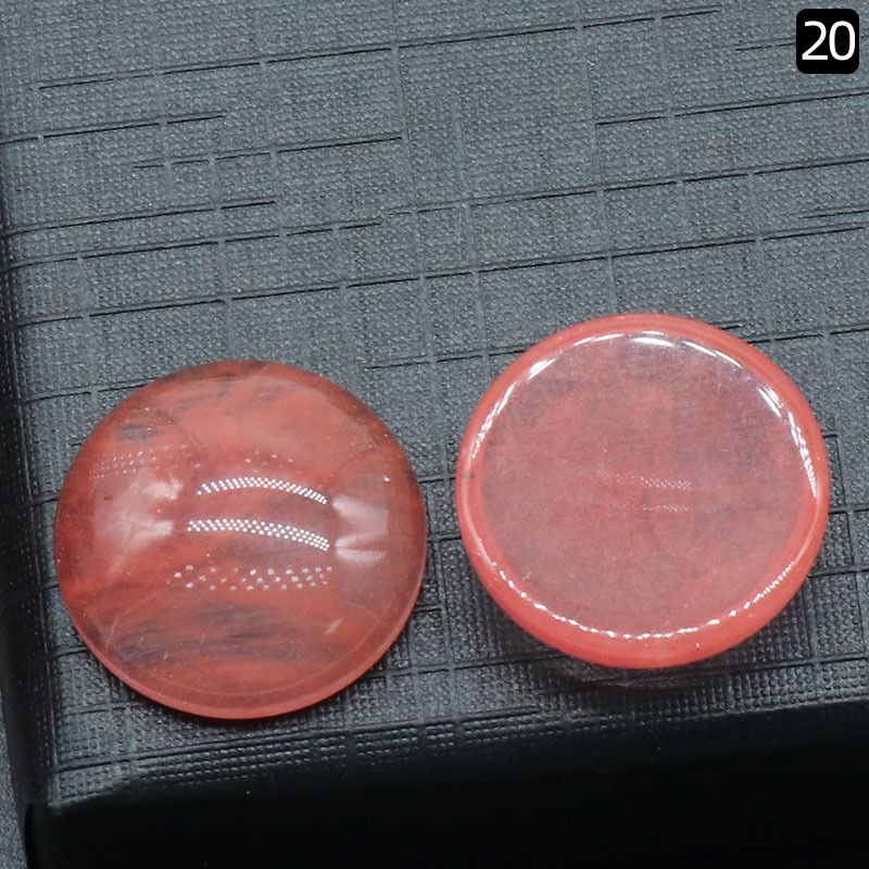 Superfície de anel redondo 1250-18Mm de cristal natural de superfície única curva redonda geométrica DIY jóias incrustadas com acessórios de pedra solta