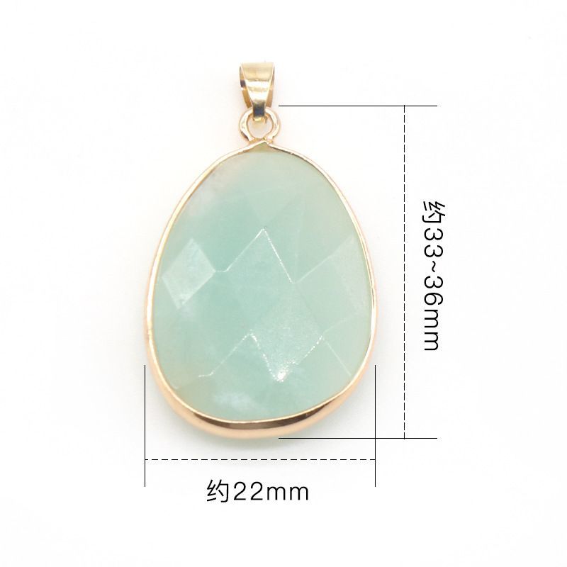 Cristal de ametista em pó Colar de bainha de corte de pedra de tigre Tianhe, pingente de bainha de pedra de ágata de cristal
