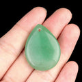 1940-25X33 gota de água pingente de pedra de ágata de cristal natural, cristal de ametista em pó DIY material de pingente de jóias