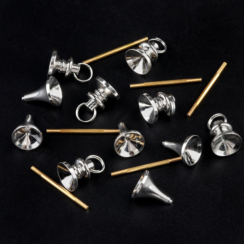 Conjunto de acessórios de pêndulo de três peças, conjunto de acessórios de cobre metálico, ornamento pendente DIY