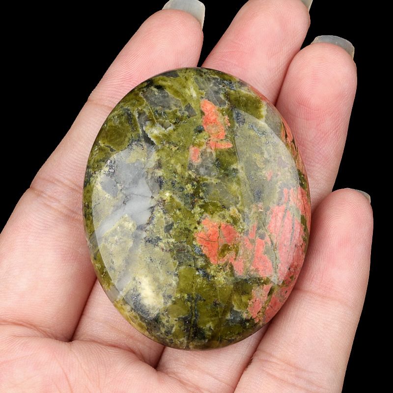 2310-Pedra de sabão de pedra de cristal natural para brincar com 38x48mm pedra de compressão quente oval SPA óleo essencial de massagem pedra