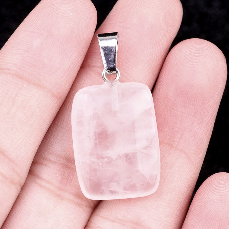 1458-20Mm Pingente Rectângulo, Cristal Natural Pingente Rectângulo de Pedra Semi-Preciosa Brincos DIY Colar Acessórios