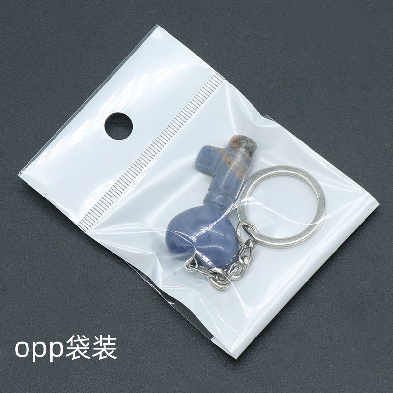 1569 - Chaveiro de Coração de Cristal Natural Chaveiro de Coração Pingente de Fechadura em Forma de Coração DIY Acessório Criativo de Pingente