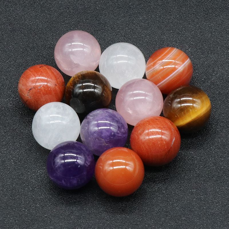 Bola não porosa 18mm ametista natural bola redonda ágata pedra conta redonda DIY bola