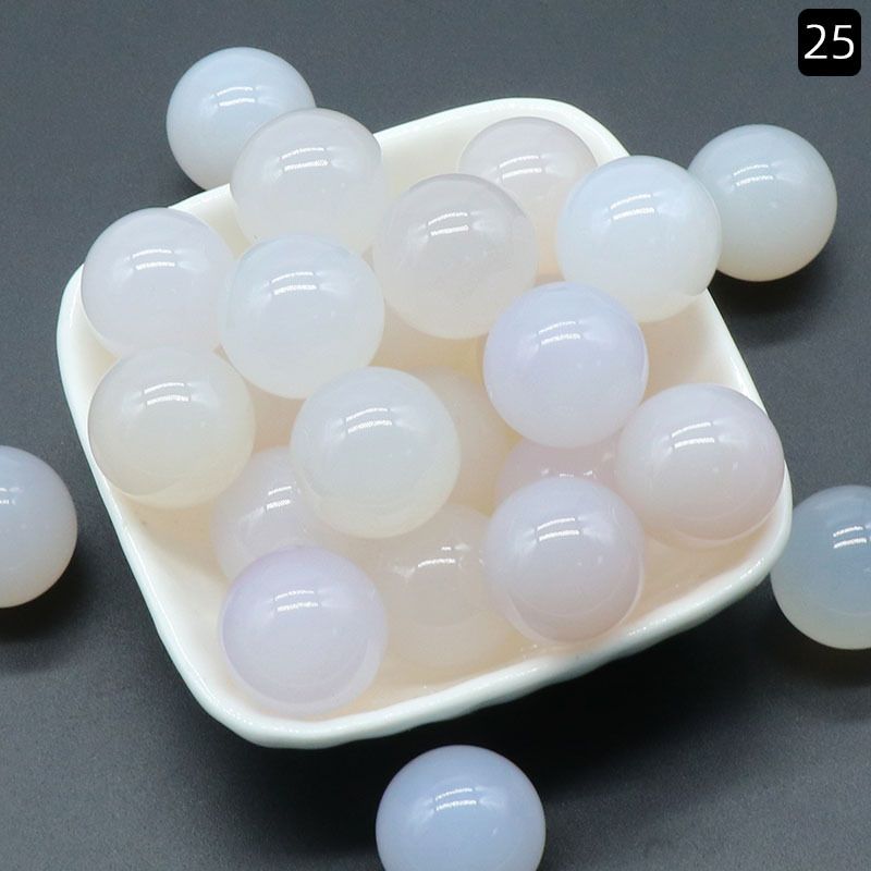 1097Bola não porosa não porosa Bola redonda de 20mm ágata de ametista natural DIY pedra não porosa contas redondas