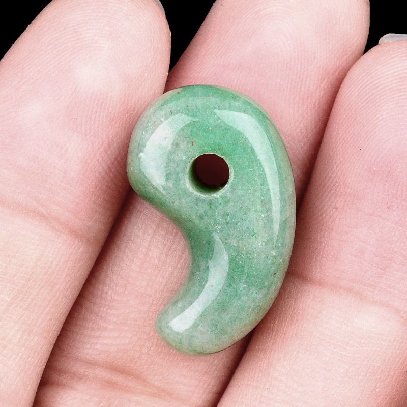 175-Cristal ágata yin e yang gancho jade pingente grande tengu Inuyasha animação pulseira periférica colar acessórios
