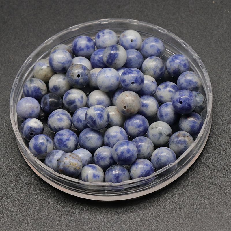 Contas de meio orifício de 1600-8mm, contas redondas de meio orifício de ágata de cristal natural, contas soltas Brincos de viga DIY acessórios de incrustação