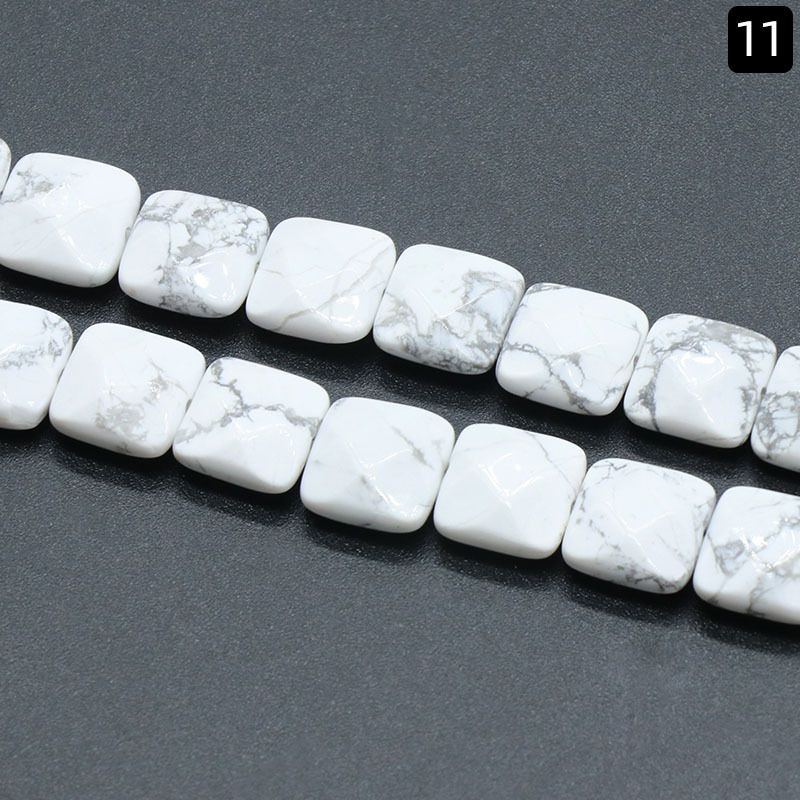 1369-12 * 12Mm seção quadrada, quadrado de pedra de ágata de cristal natural DIY acessórios de jóias material