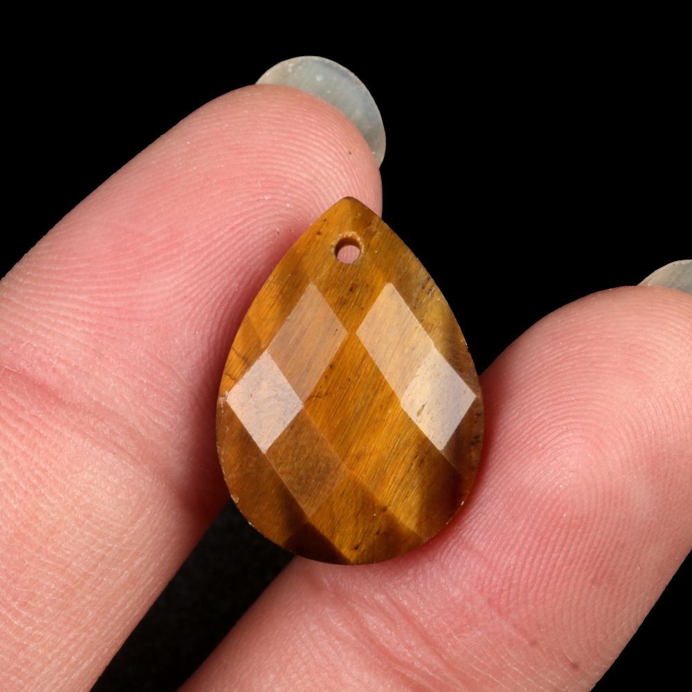 1799-Pedra de ágata de cristal natural 13x18mm pingente de gota de água plana cortada DIY colar brincos acessórios de jóias