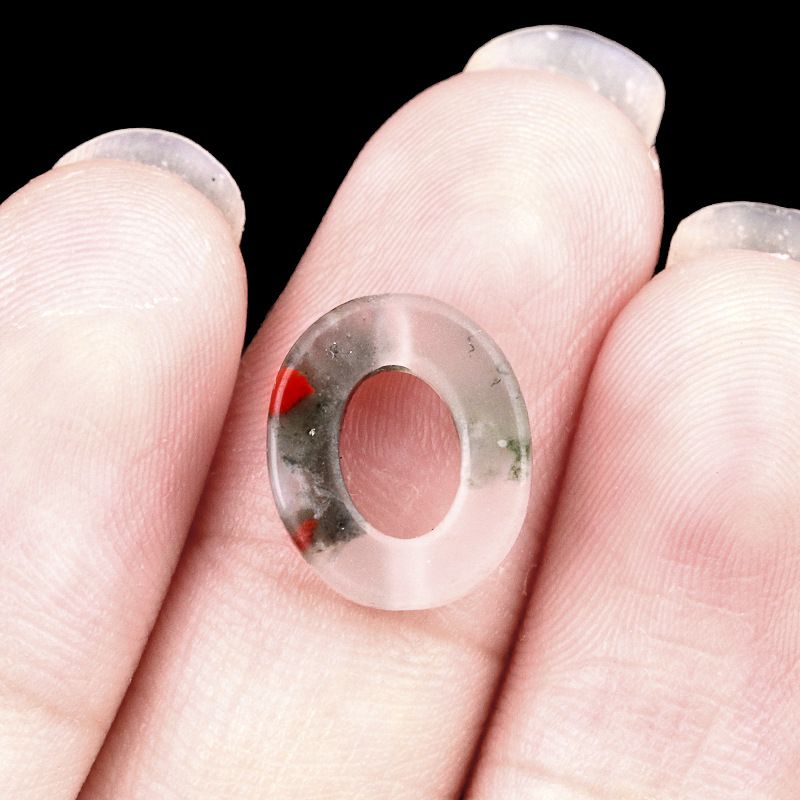 2052-Contas soltas ovais de pedra de cristal natural de ágata de cristal DIY colar pulseira acessórios contas