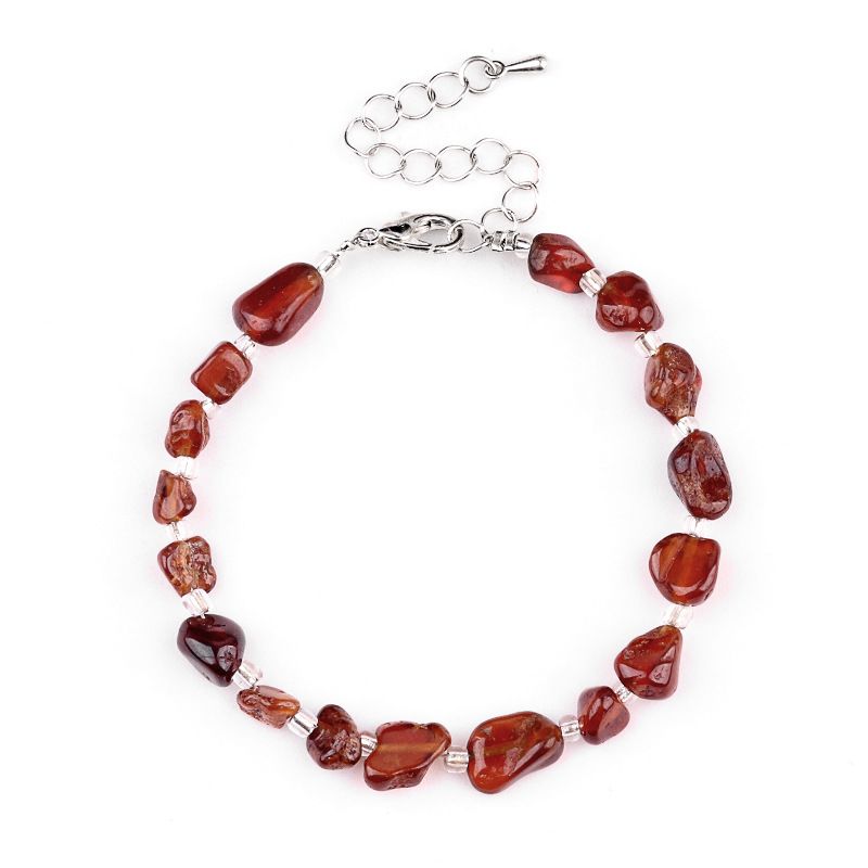 2077-Pulseira de ametista cristal azul turmalina cabelo cristal pulseira de pedra irregular mercadoria cênica