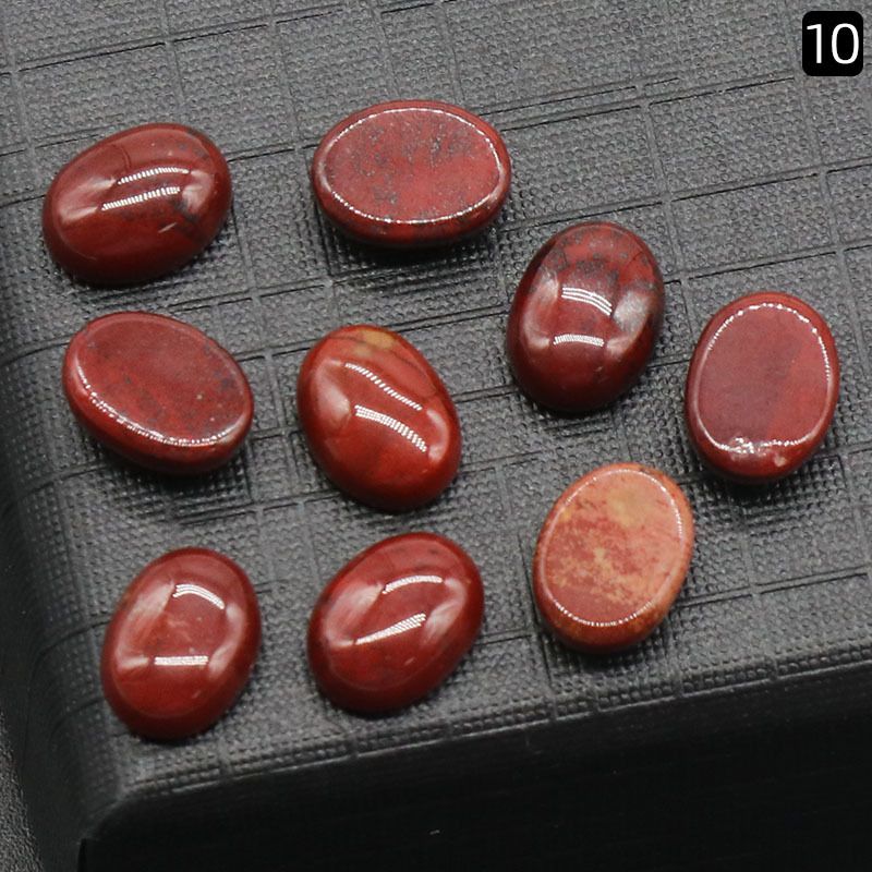 Superfície de anel em forma de ovo 1236-6X8mm, cristal natural de arco único oval geométrico DIY jóias incrustadas com acessórios de pedra solta
