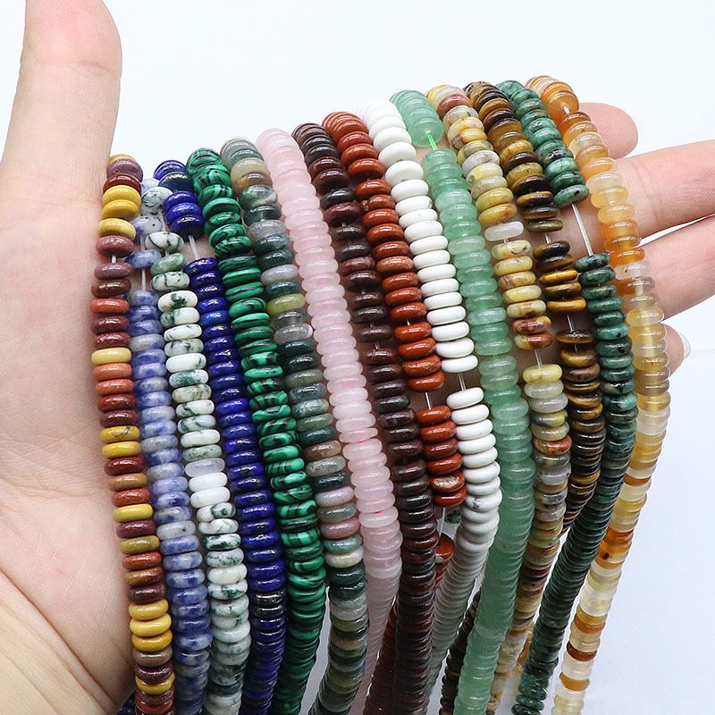 700-Pedra semipreciosa de ágata de cristal natural 2 * 6 espaçador pulseira de contas DIY colar brincos acessórios de jóias material