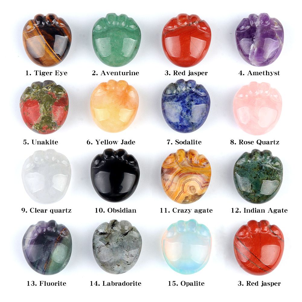 Natural cristal ágata pedra pequenos pés gato garra ornamento criativo escritório desktop decoração presente