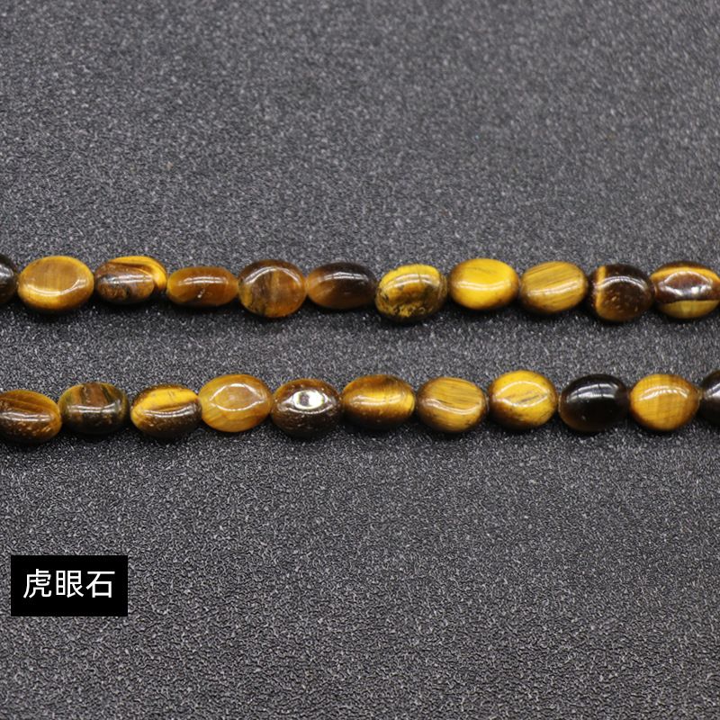 Cristal ágata pedra semi-preciosa em forma de ovo 6 * 8mm oval solto cordão DIY pulseira colar jóias